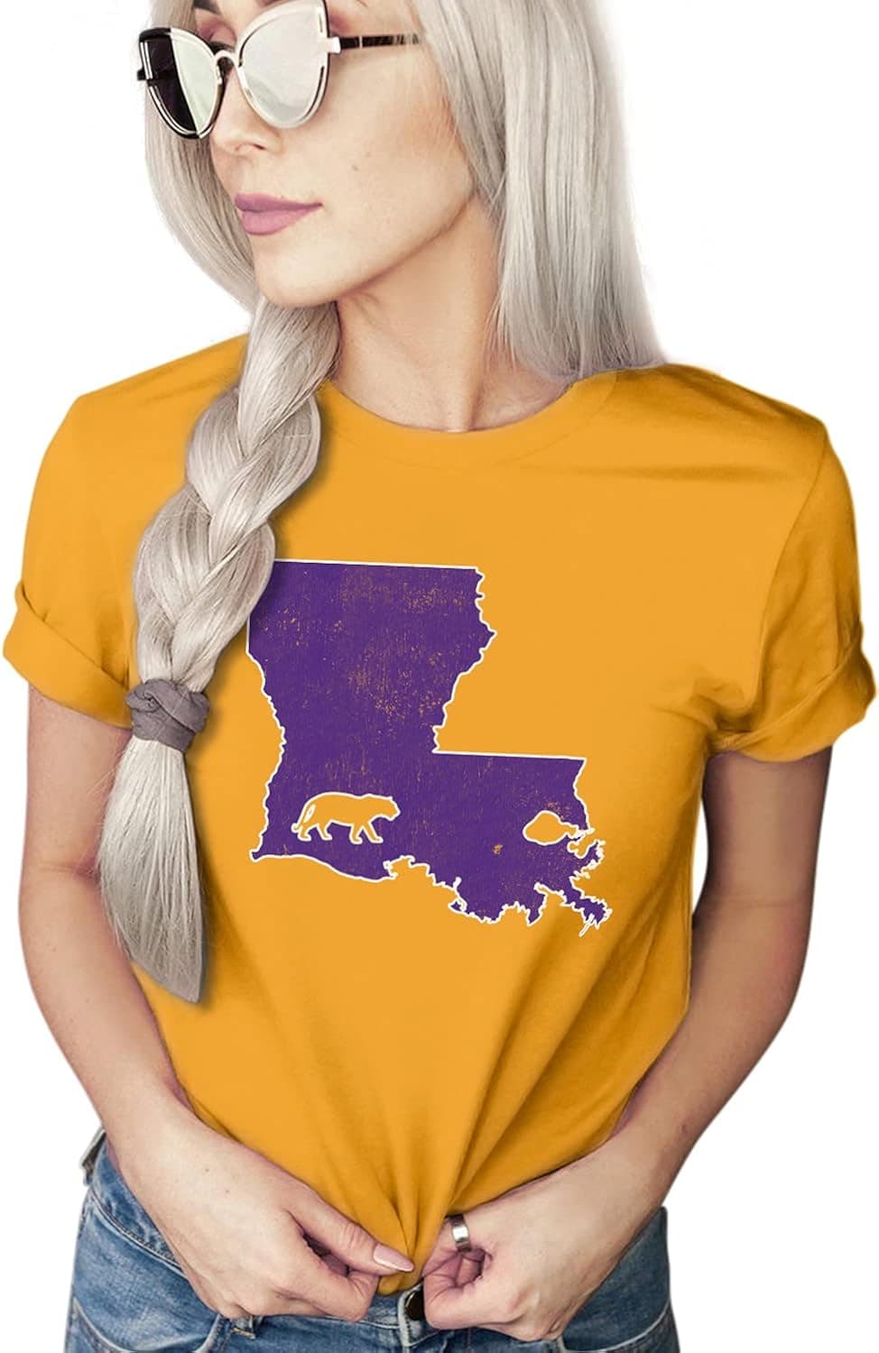 Fans of Tigers Football | Baton Rouge Louisiana | Distressed College Football T-Shirt | Unisex Sizing