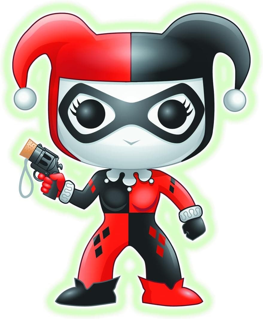 Funko POP Heroes: Harley Quinn Glow-in-The-Dark Vinyl Figure