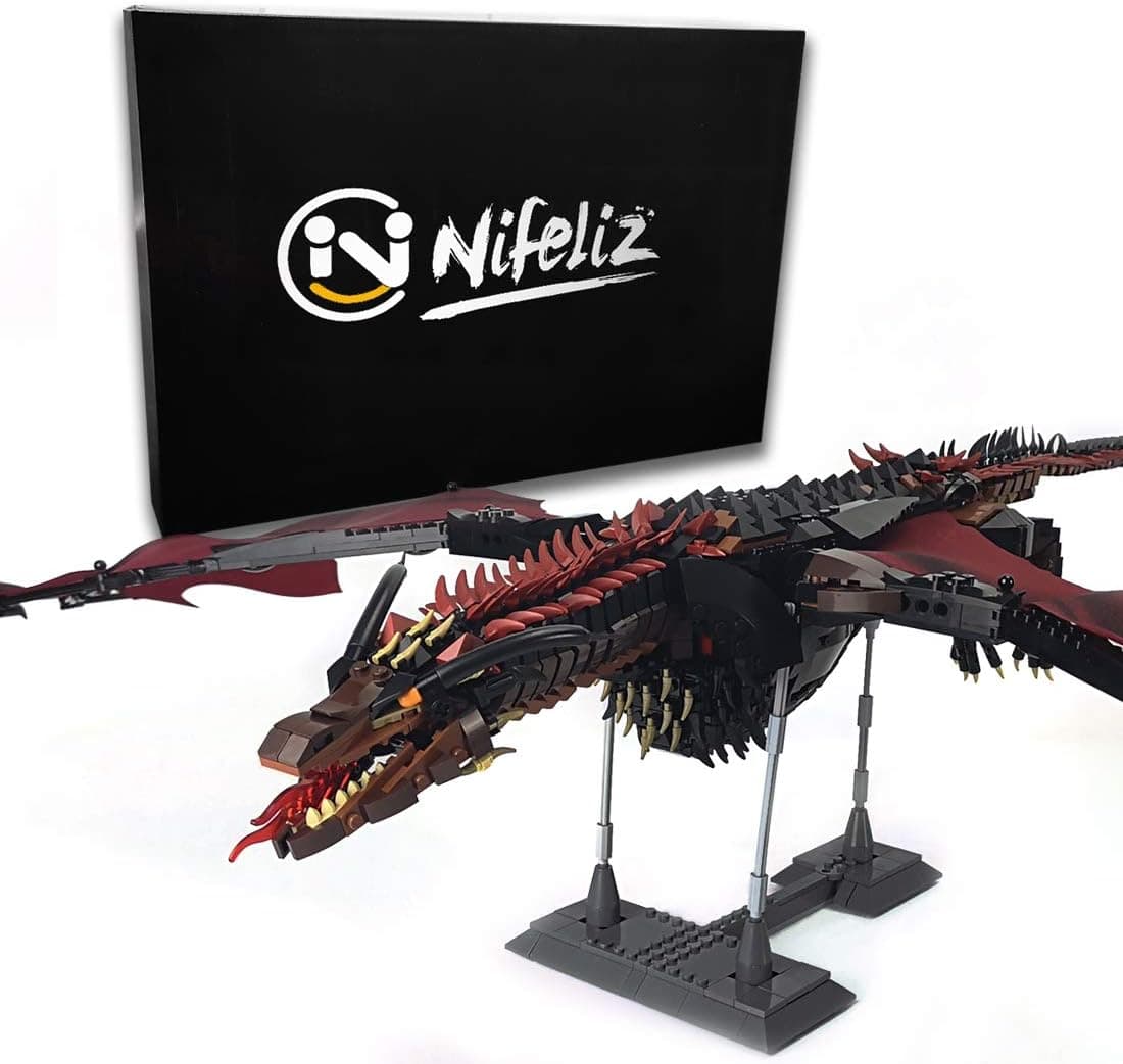 Nifeliz Dragon Set Drogn MOC Building Blocks and Engineering Toy, Construction Set to Build, Model Set and Assembly Toy for Teens and Adult (1889Pcs)
