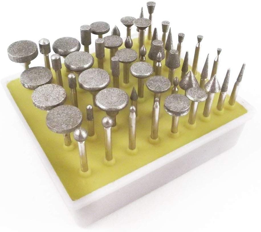 50PC Diamond Rotary Burr Set 600 Grit