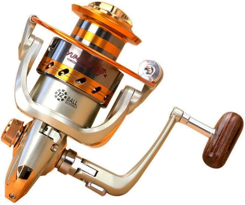 Goswot Left/Right Interchangeable 12BB Ball Bearing Saltwater/Freshwater Fishing Spinning Reel 500-9000 Series Light and Smooth
