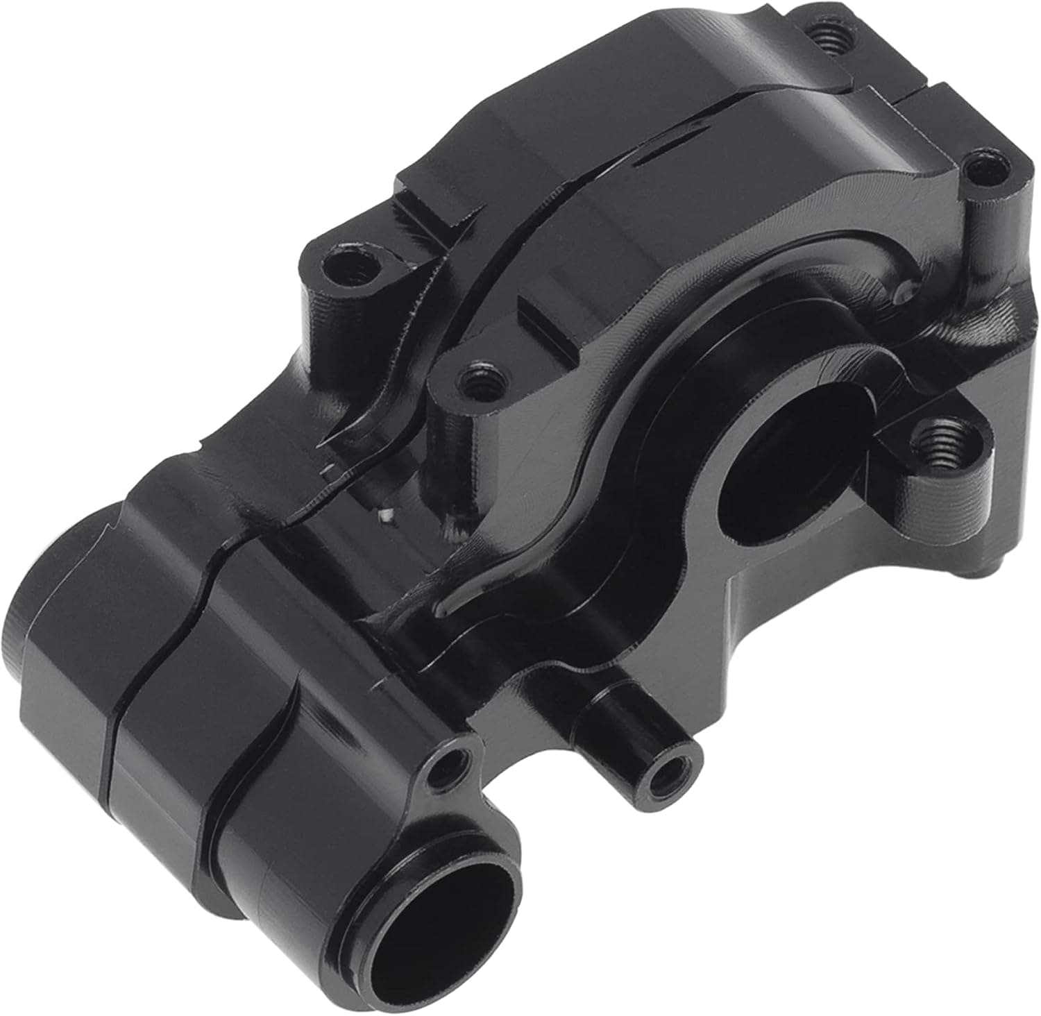DKKY Auminum Alloy CNC Rear Gear Box Gearbox Housing for Losi 1/18 Mini-T 2.0 2WD Stadium RC Truck Car Upgrade Parts (Black)