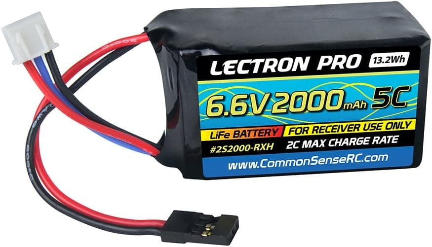 Common Sense RC Lectron Pro 6.6V 2000mAh 5C Life Receiver Hump Pack