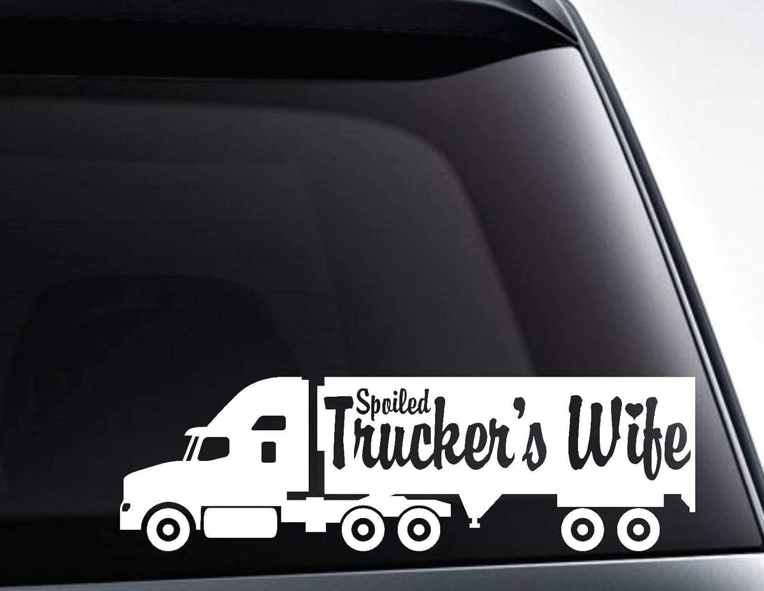 CELYCASY Spoiled Truckers Wife die Cut Vinyl Decal Sticker