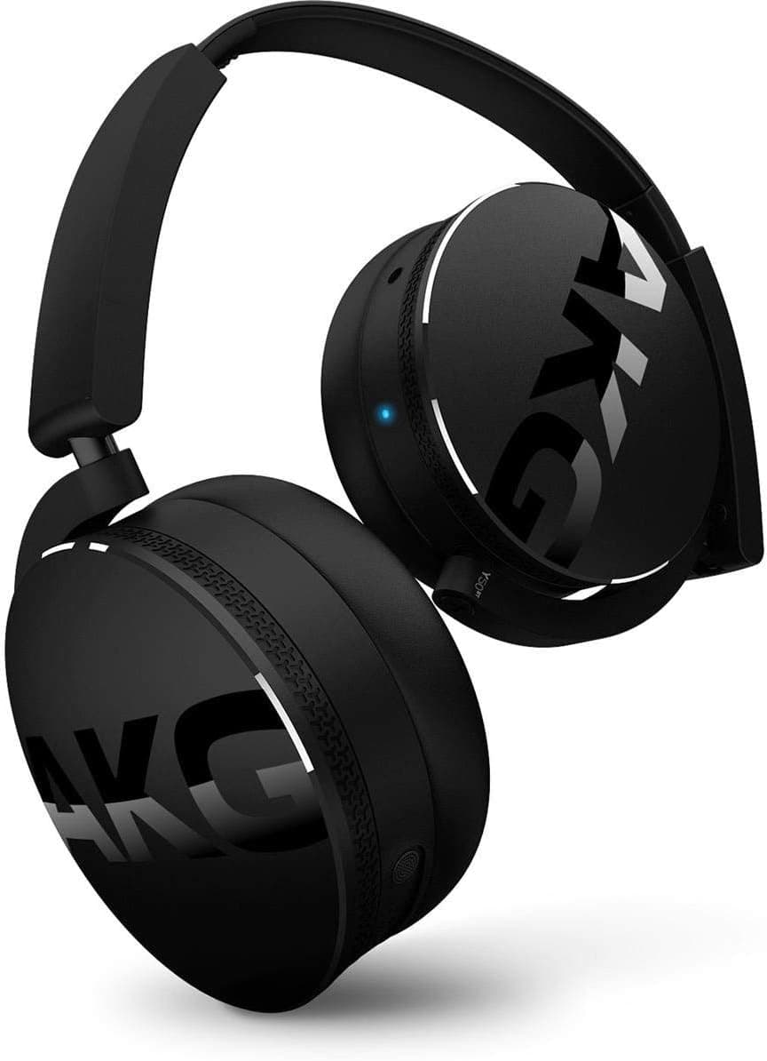 AKG Bluetooth Headphone Black (Y50BTBLK) (Renewed)