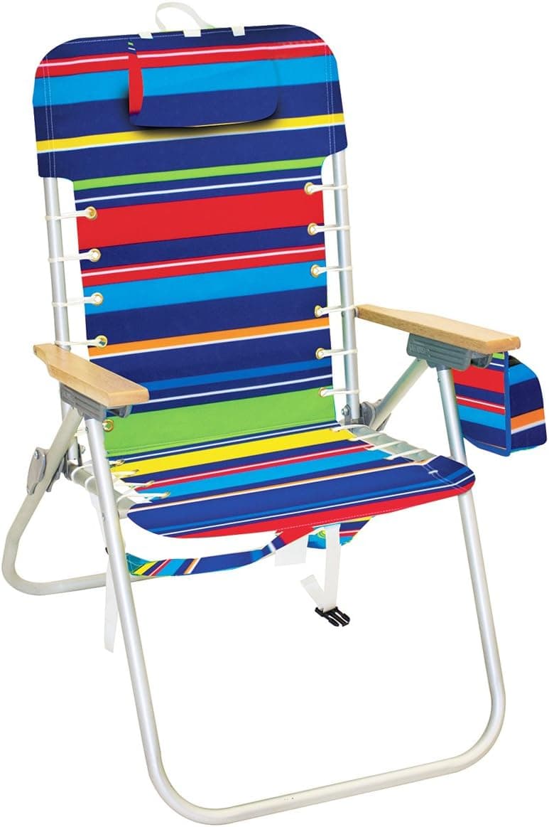 Rio Lace Up Hi Boy Backpack Beach Chair 17 inch Seat Height