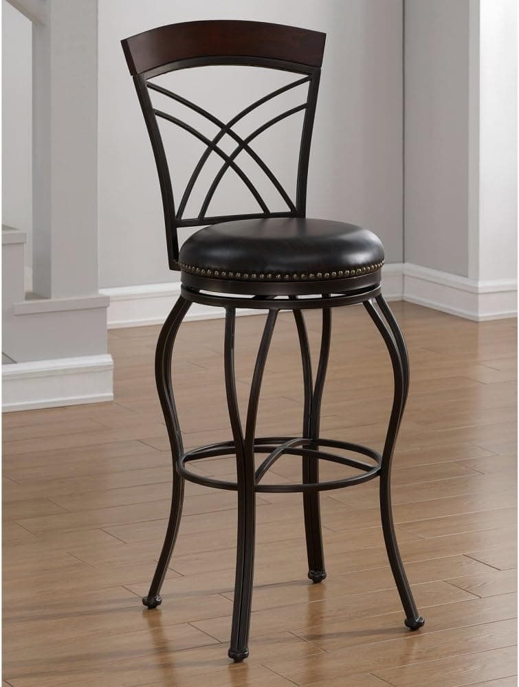 American Heritage Bar Height Stool in Brown