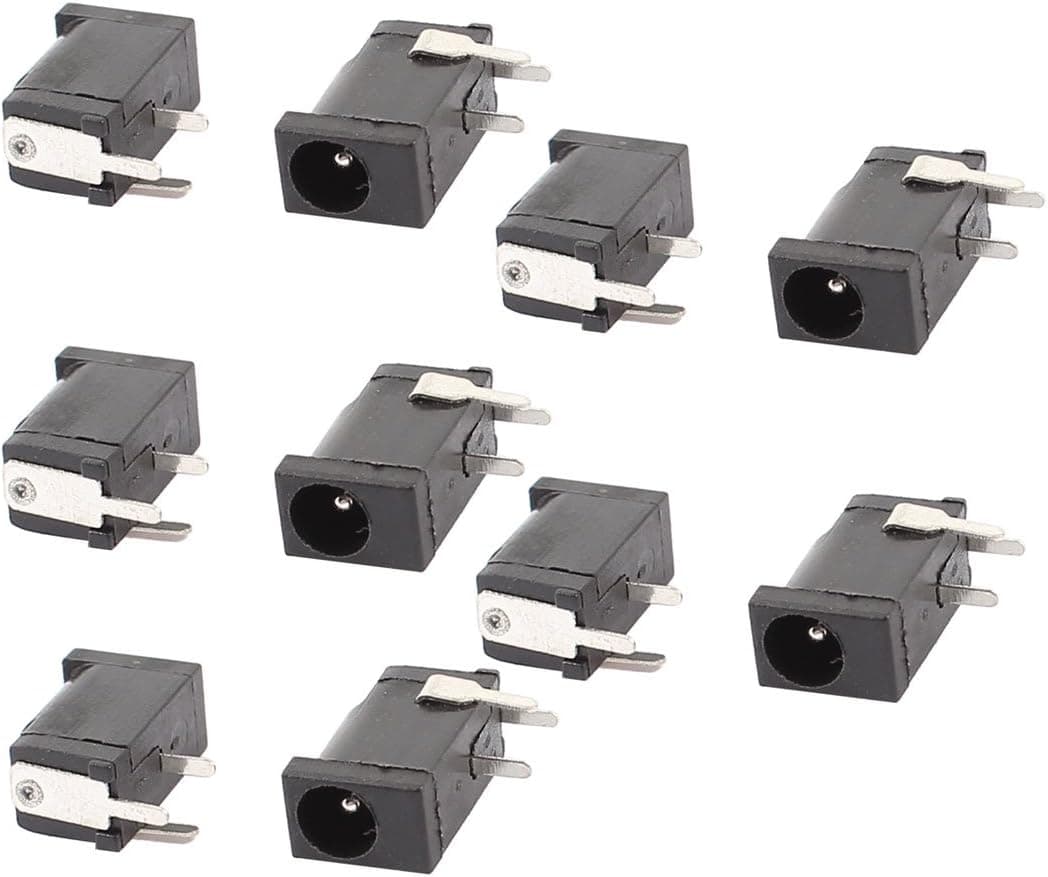 uxcell 10 Pcs 3.5mm x 1.3mm DC Power Jack Socket Charging Connector Port