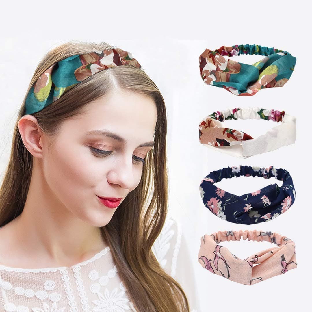 AIMUKILADO Original Tie-Dyed Headbands for Women, Boho Hair Accessories Yoga Running Sports Hair Accessories Headwraps Hair Bands(Multicolour)