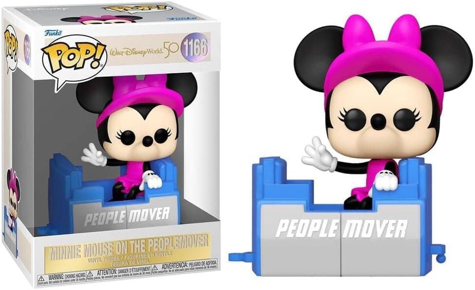 Funko Pop! Disney: Walt Disney World 50th - Minnie Mouse on The People Mover, Multicolor