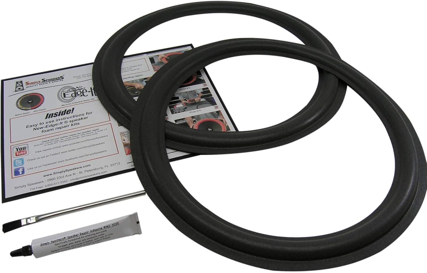 Technics 15 Inch Foam Speaker Repair Kit FSK-15A (Pair)