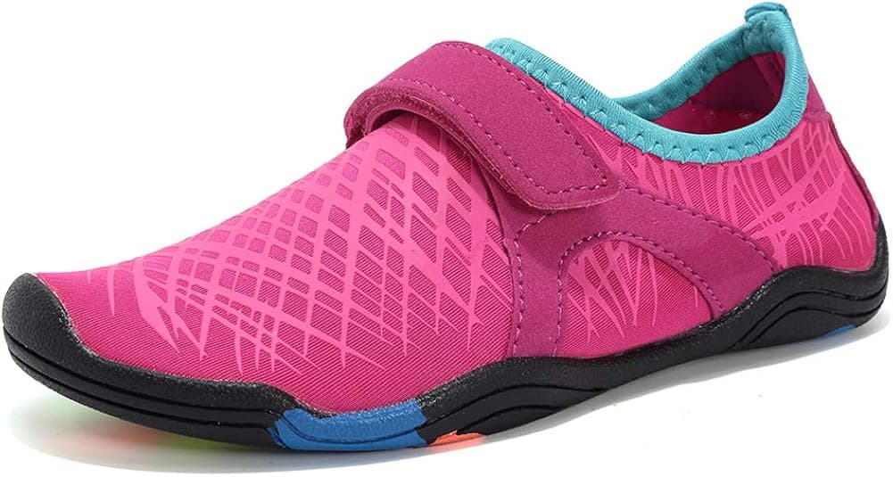 Boys & Girls Water Shoes Lightweight Comfort Sole Easy Walking Athletic Slip on Aqua Sock(Toddler/Little Kid/Big Kid)