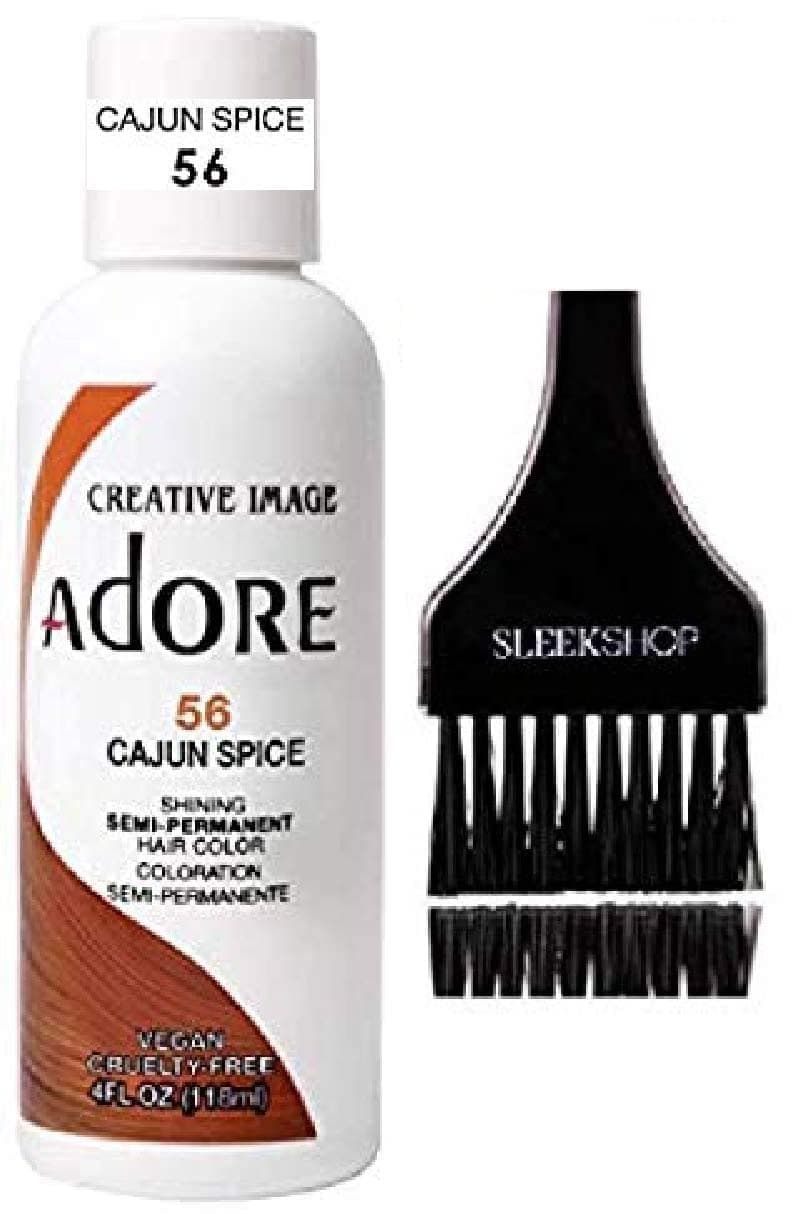 ADORE Creative Image Shining SEMI-PERMANENT Hair Color (STYLIST KIT) No Ammonia, No Peroxide, & No Alcohol Haircolor Semi Permanent Dye (56 Cajun Spice)