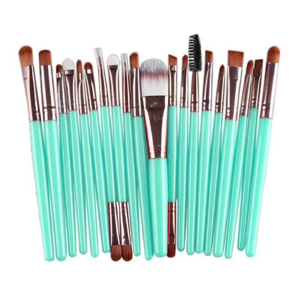 Gillberry 20 pcs Makeup Brush Set tools Make-up Toiletry Kit Wool Make Up Brush Set (Rose Gold)