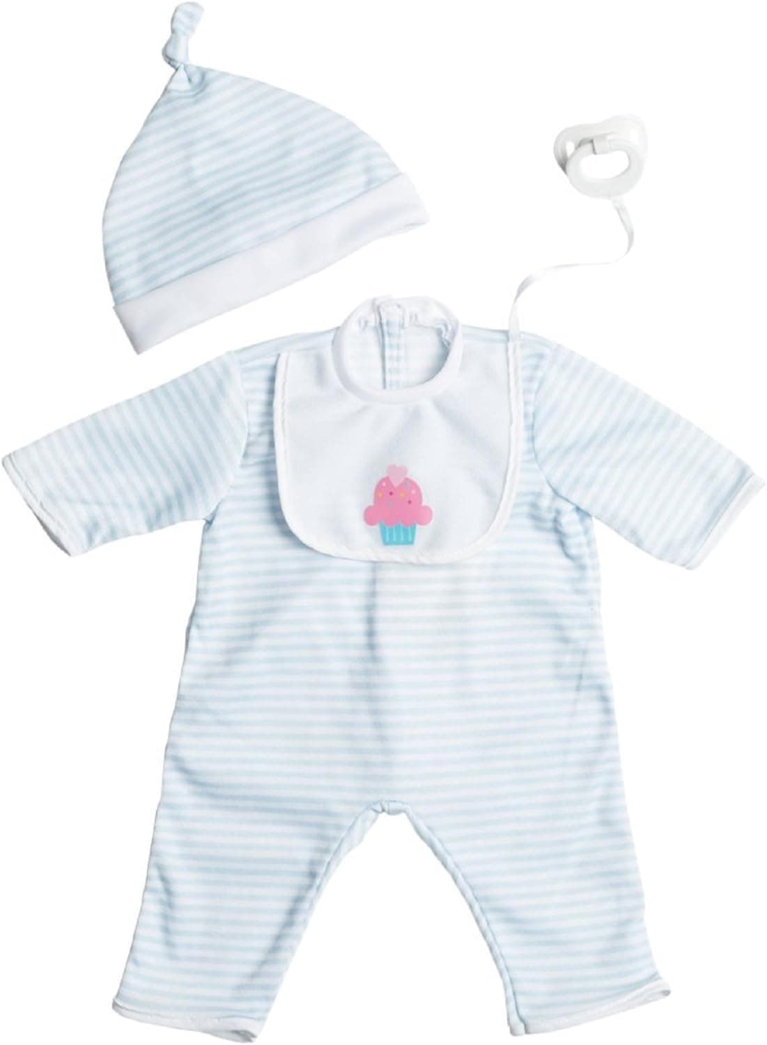 JC Toys Blue Stripe Romper (up to 20")