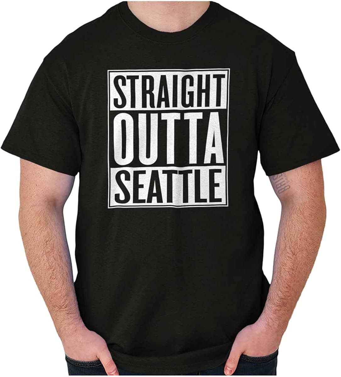 Straight Outta Seattle Washington Graphic T Shirt Men or Women