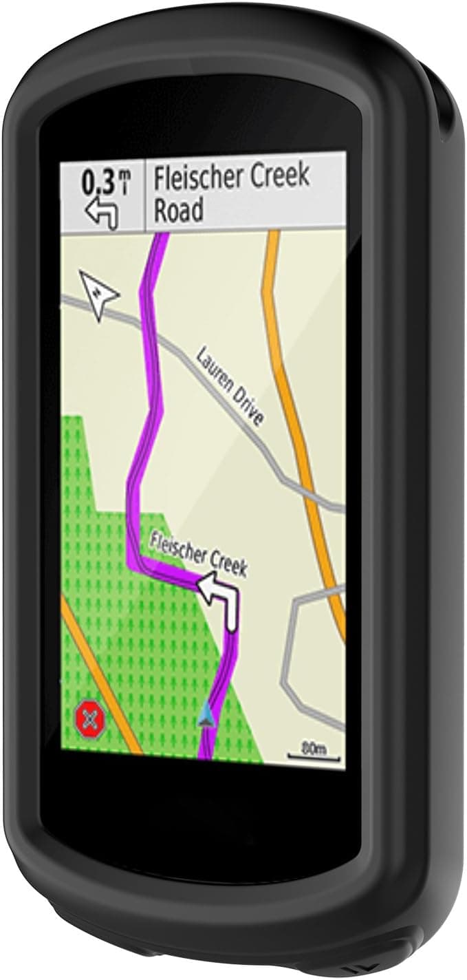 Fit for Garmin Edge 1030 Plus GPS Case Protector Cover, Colorful Soft Silicone Protective Case Bumper Sleeve Shell for Garmin Edge 1030 Plus, Garmin Edge 1030 GPS Bike Computer Accessories (Black)