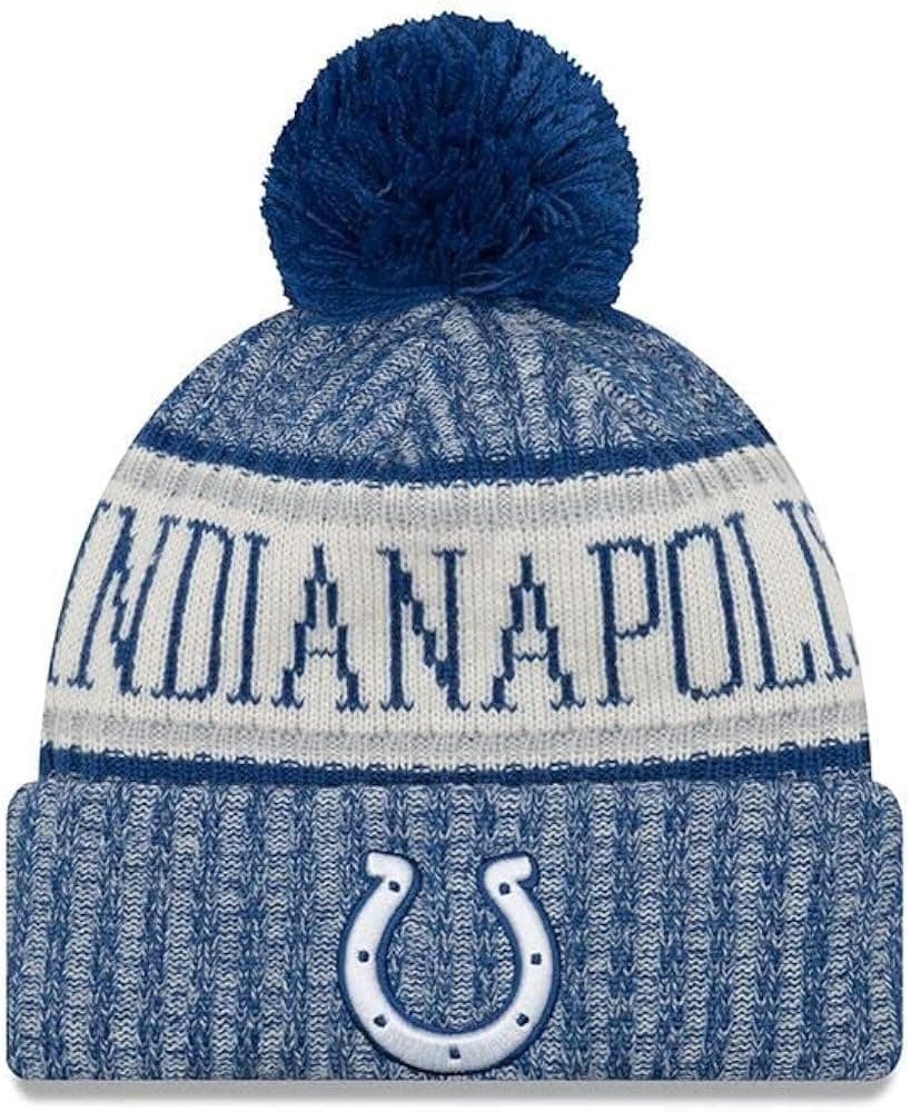 New Era Indianapolis Colts NFL On Field 18 Sport Knit Beanie Beany Mütze