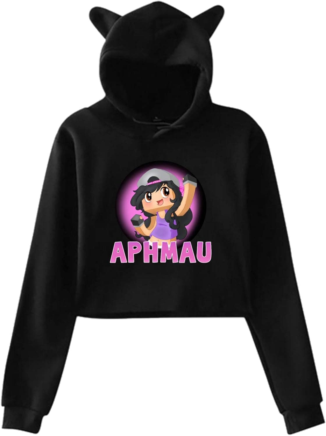 A-ph-mau Cat Ear Hoodie Sweater Pullover Girls Hooded Sport Small