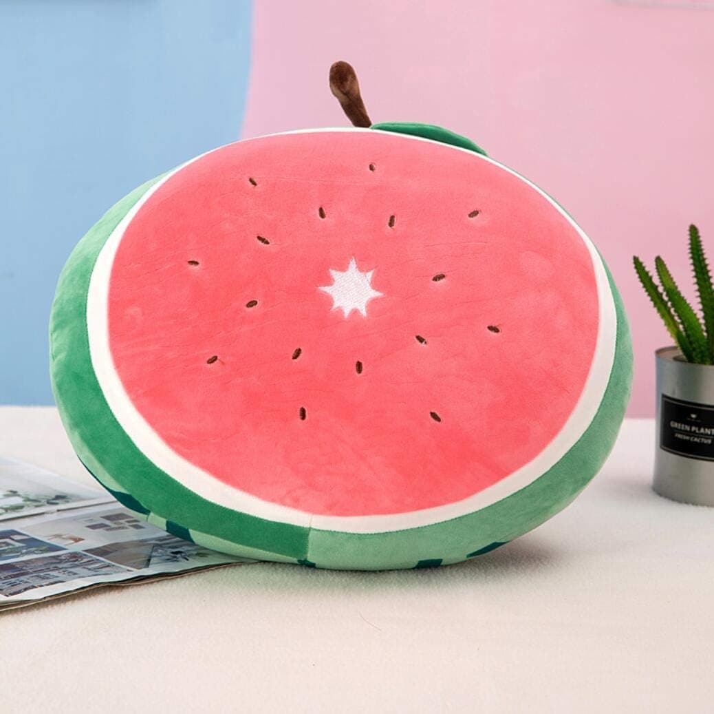 Cute rabbit Fruit Durian Plush Toy Stuffed Watermelon Plush Toy Banana Orange Plush Pillow (Watermelon, Large)