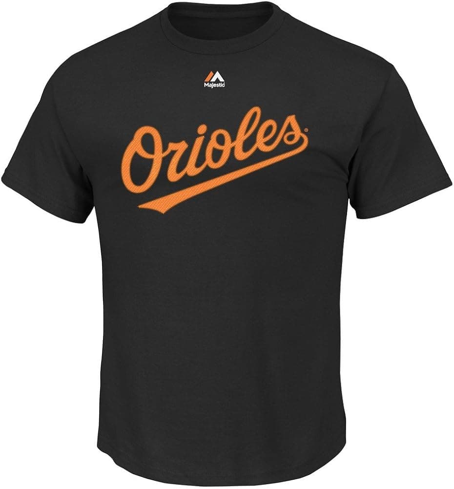 Majestic Baltimore Orioles Black Wordmark T-Shirt XX-Large