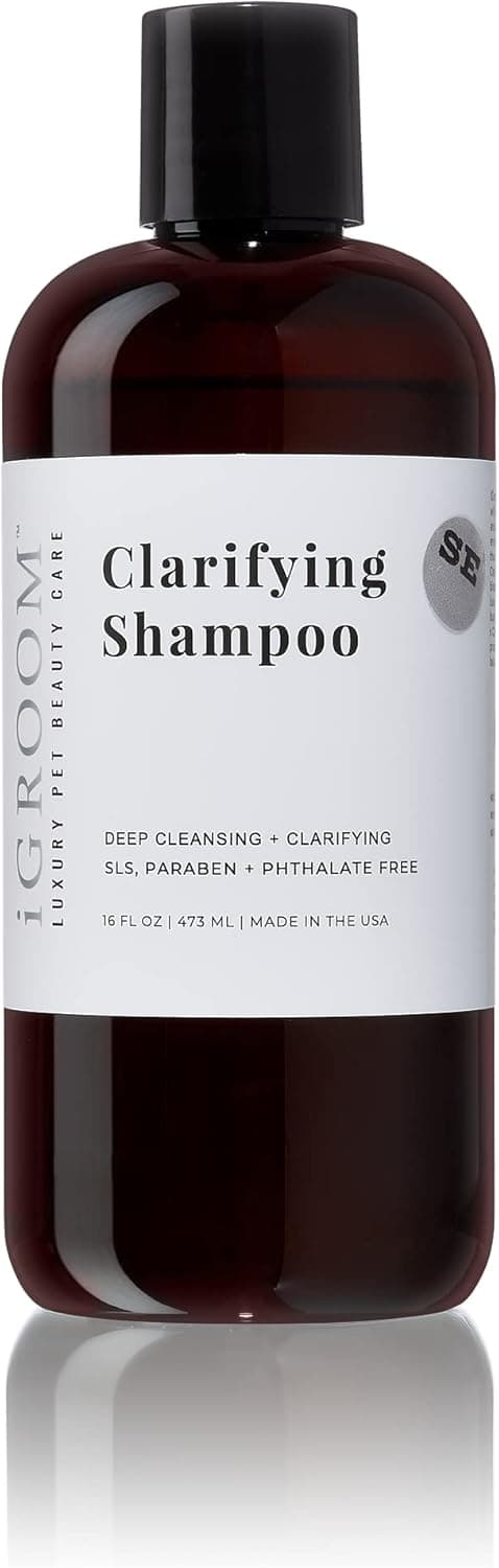 iGroom Clarifying Dog Shampoo, Luxury Pet Beauty Care, Sooth and Protect Coat, All Natural Ingredient, Made in USA, 16 oz