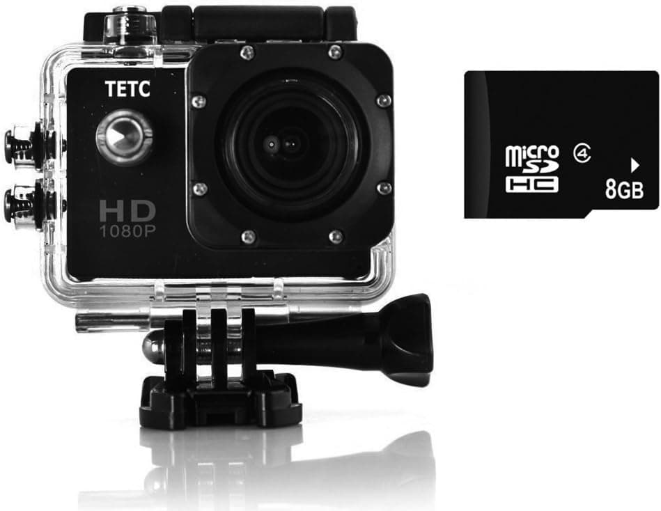 DBPOWER® Waterproof Action Camera 12MP 1080P HD with Free Accessories Kit