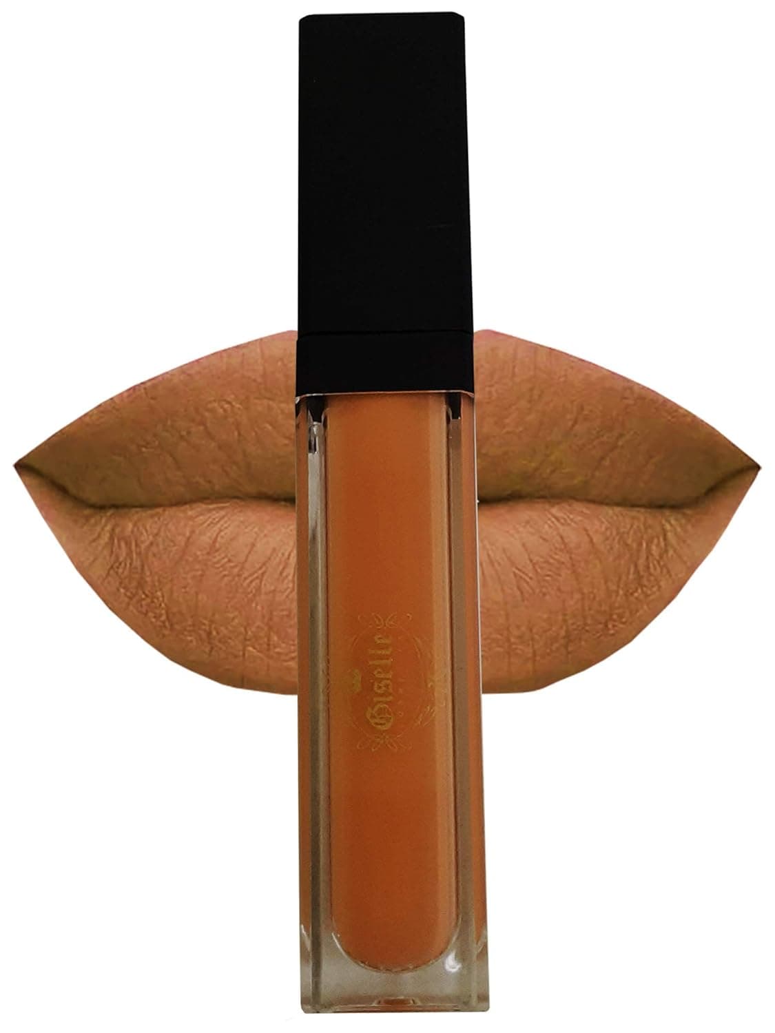 Giselle Cosmetics Long-Lasting Matte Liquid Lipstick for All-Day and Waterproof Wear, Dreamy #15, 0.81 oz.