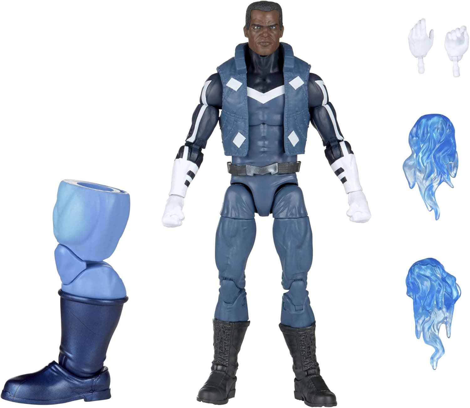 Marvel Legends Series Blue Ultimates Costume Action Figure 6-inch Collectible Toy, 4 Accessories, 1 Build-A-Figure Part