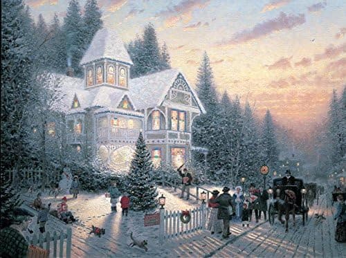 Ceaco Thomas Kinkade Painter of Light Victorian Christmas 1000 Piece Jigsaw Puzzle