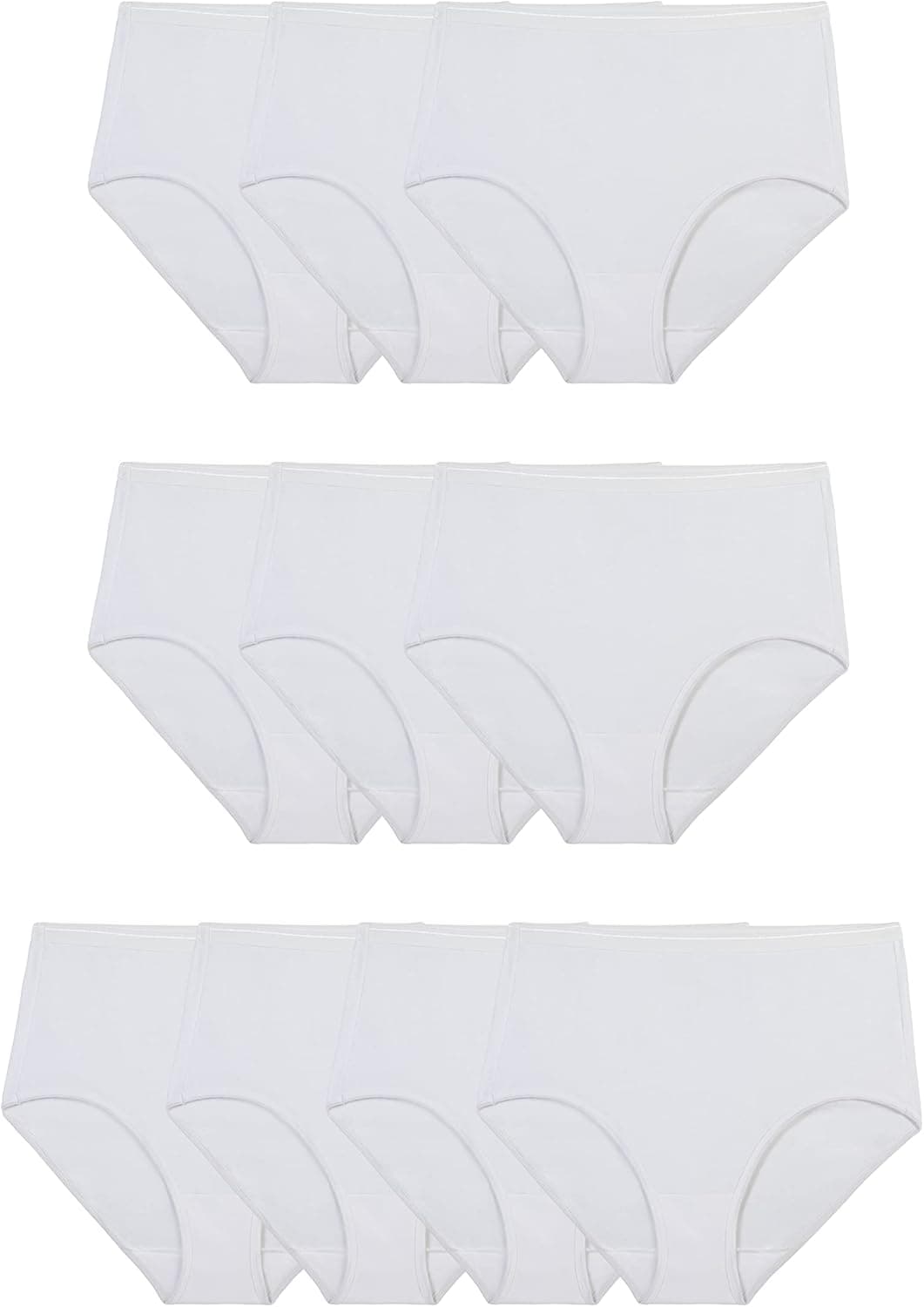 Fruit of the Loom Women's Eversoft Cotton Brief Underwear, Tag Free & Breathable, Available in Plus Size