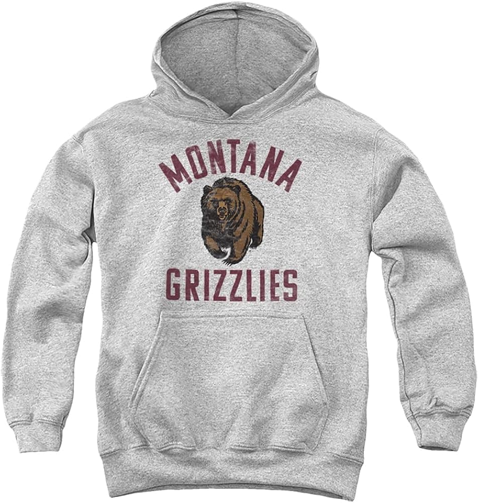 University of Montana Official Grizzlies Logo Unisex Youth Pull-Over Hoodie
