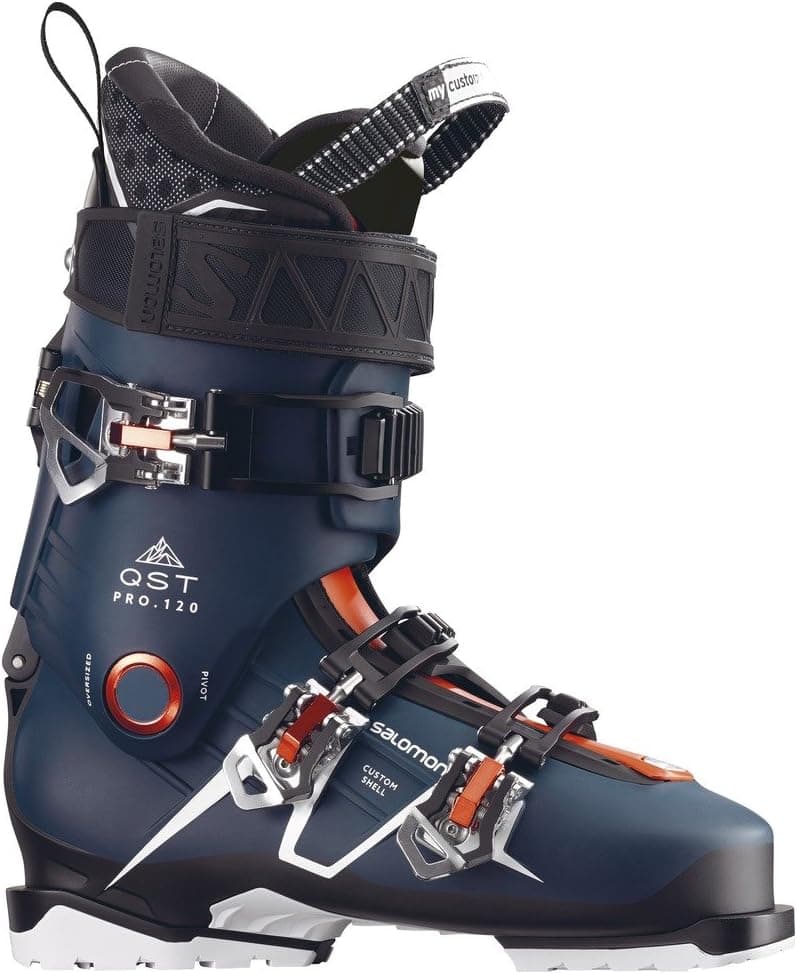 Salomon QST Pro 120 Ski Boots - 26.5/Petrol Blue-Black-Orange