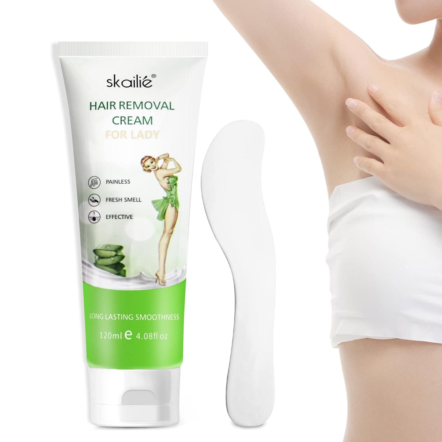Hair Removal Cream,Intimate/Private Hair Removal Cream for Women Unwanted Hair in Underarms, Private Parts, Bikini Area