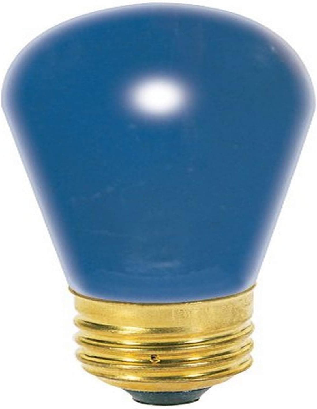 Satco S3963 11 Watt S14 Incandescent 130 Volt Medium Base Light Bulb Ceramic Blue, 4 Pack