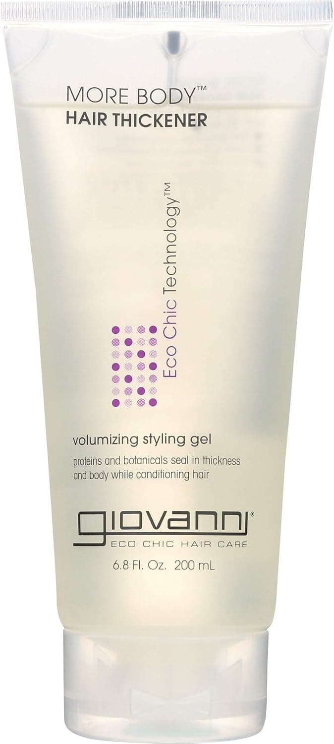 GIOVANNI COSMETICS More Body Hair Thickener Volumizing Styling GEL - More Body And Thickness Exactly Where You Need It And Want It (6.8 Ounce/200 Milliliter)