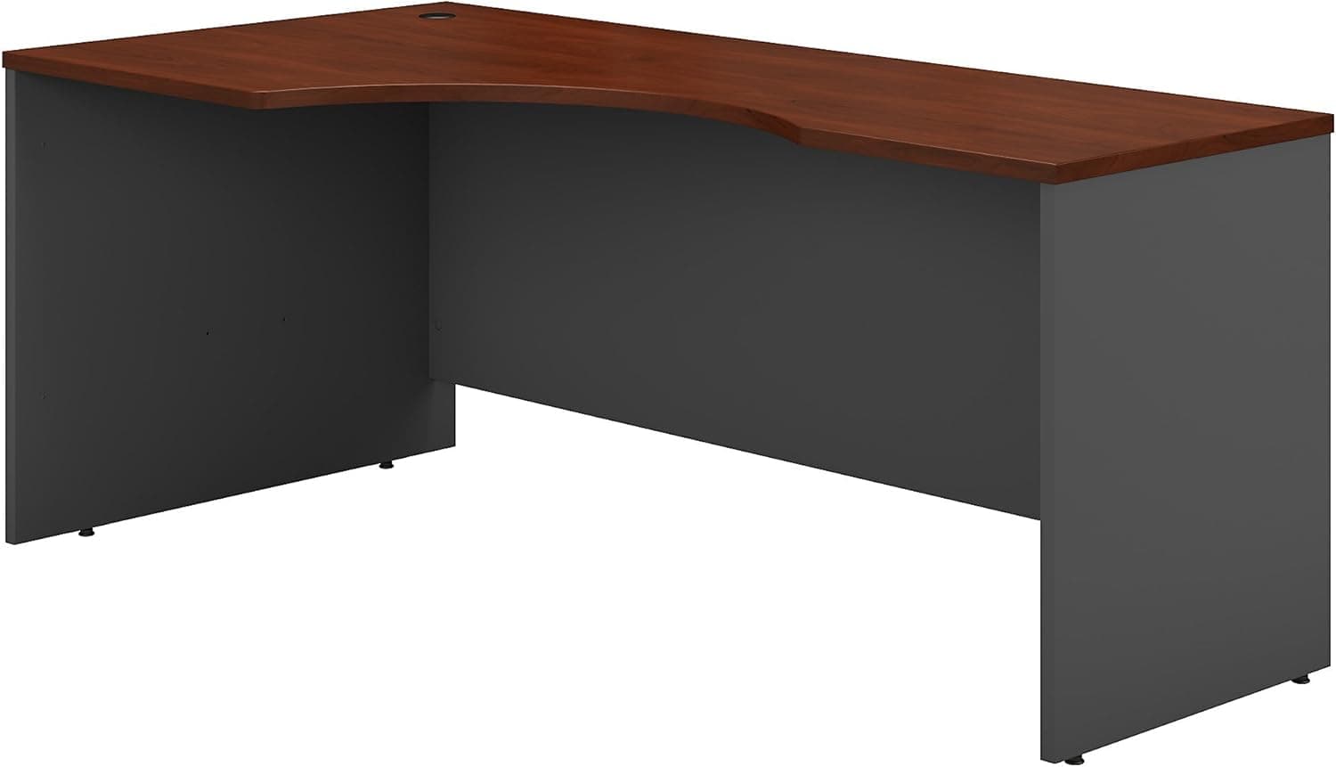 Bush Business Furniture Series C Left Handed Corner Desk, 72W, Hansen Cherry