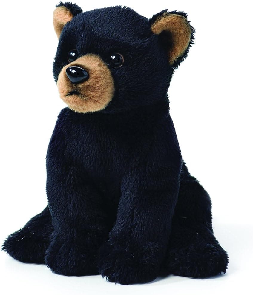 DEMDACO P00137 Children's Plush Beanbag Stuffed Animal Toy, 5.5", Black Bear Cub