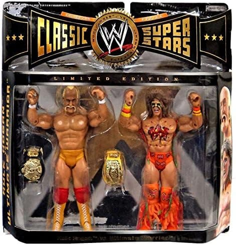 WWE Classic Superstars Ultimate Warrior Hulk Hogan 2 Pack Figures