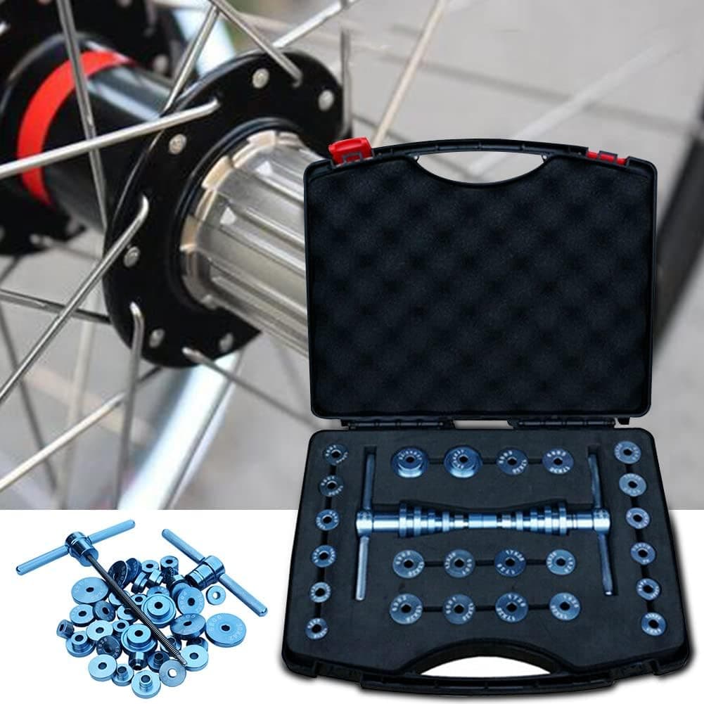 Bicycle Bearing Press Set, Turning Point for Wheels Hub Universal Cycle Bearing Press Set Soft Wheels / Hub Bearing Turning Stitch Bearing Hub Assembly Tool for Bicycle Repair