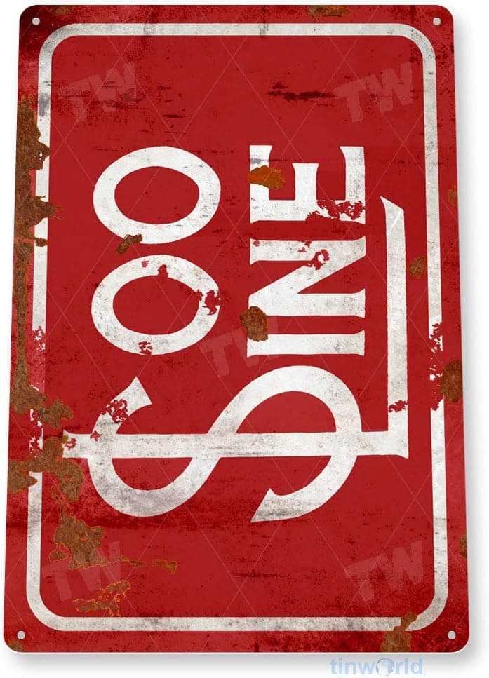 TIN SIGN Soo Line Rustic Retro Railroad Sign Train Sign Station Metal Decor C580