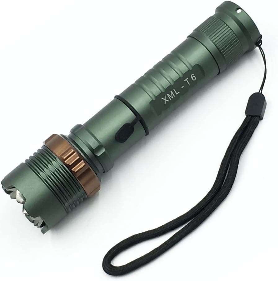 LED Flashlight Torch, 1200 Lumens XM-L T6 LED 5 Models Rechargeable Handheld adjustable Flashlight for Outdoor sports.