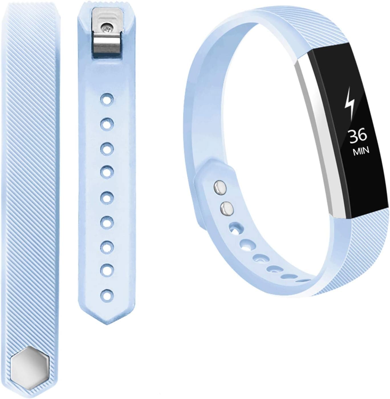 POY Compatible Bands Replacement for Fitbit Alta/Fitbit Alta HR, Adjustable Sport Wristbands for Women Men