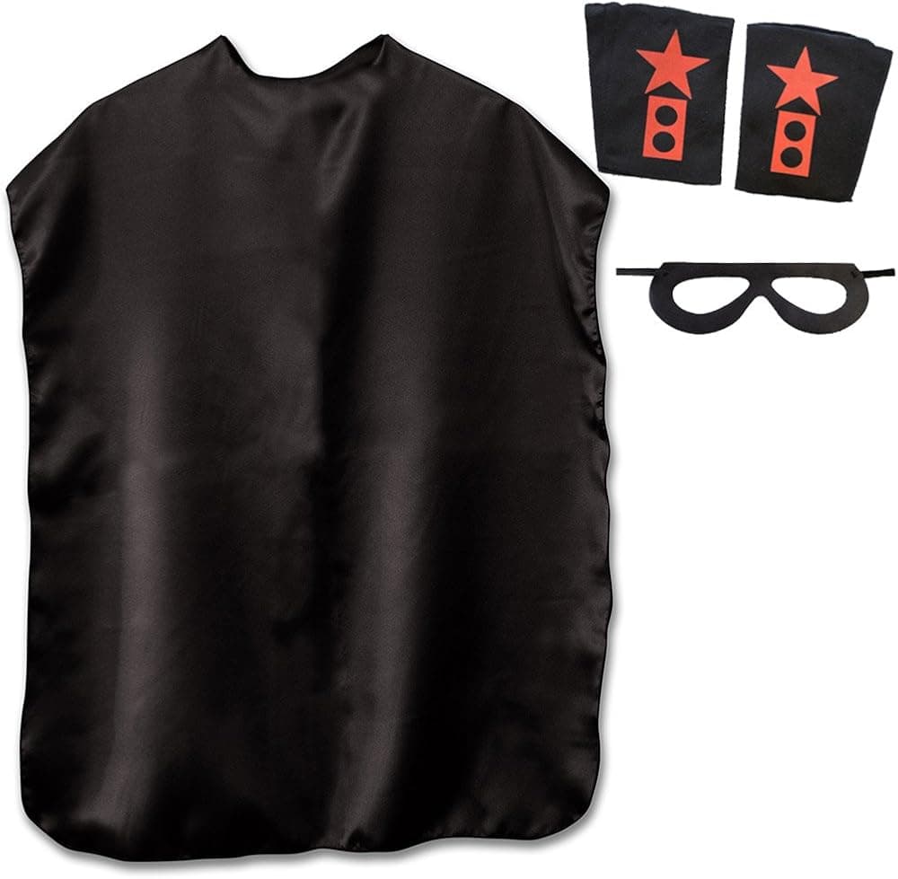 Superhero Capes Children's with Mask and Armbands