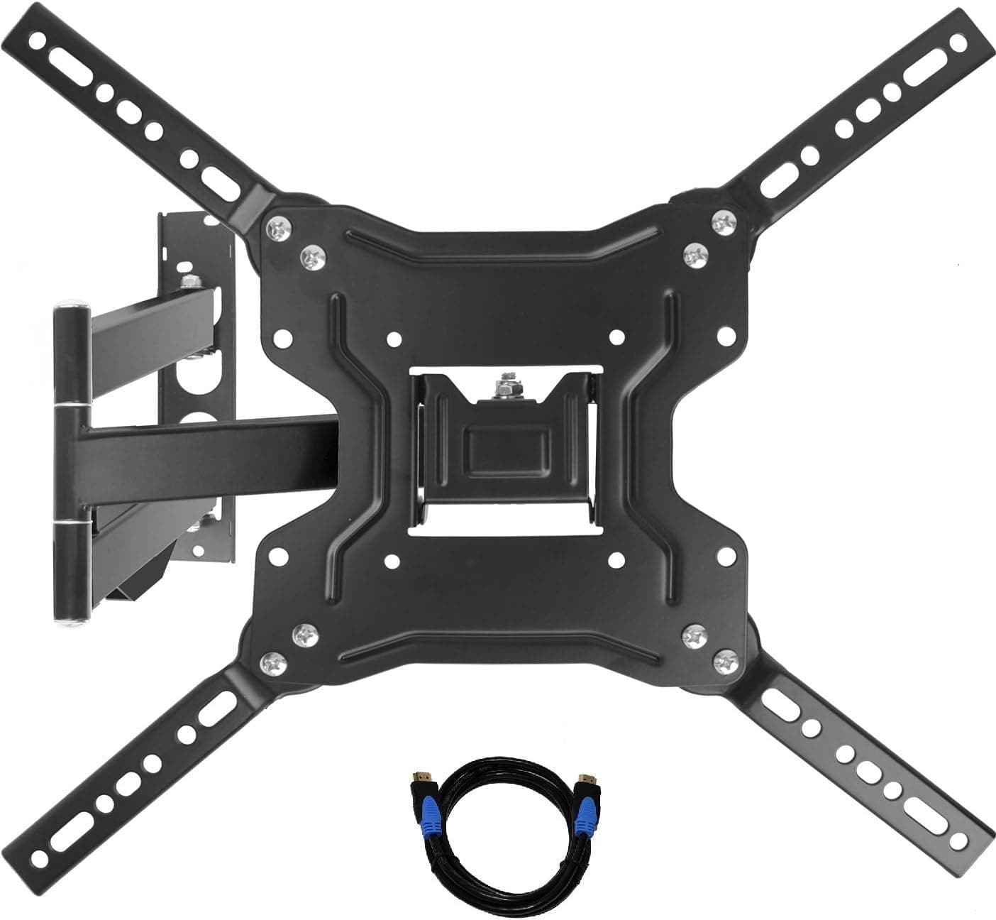 Go On GOTM2660 TV Wall Mount with Full Motion Swivel Articulating Arms and 6-Feet Cable for 23 to 55-Inch Flat Screen