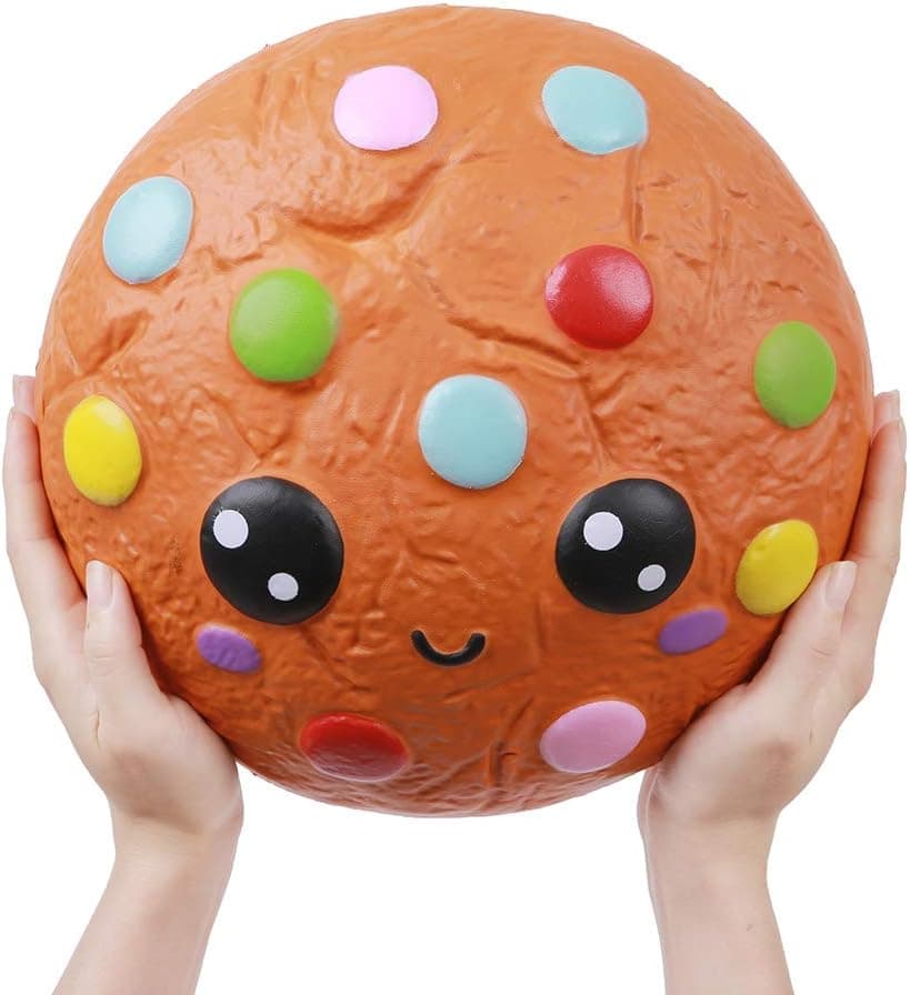 Anboor Jumbo Squishy Toy Cookies Food 10.2" Squishies Giant Kawaii Toy Slow Rising Candy Food Scented Stress Relief Toy Gift for Kids Adults