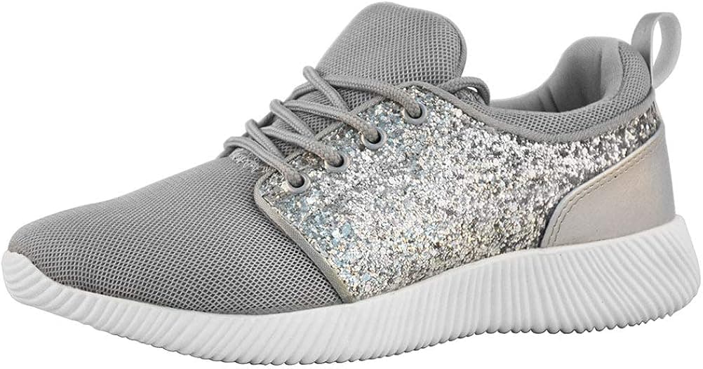 ROXY-ROSE Glitter Sneakers Breathable Shoes Fashion Sneakers Casual Shoes for Women - Walking Shoes