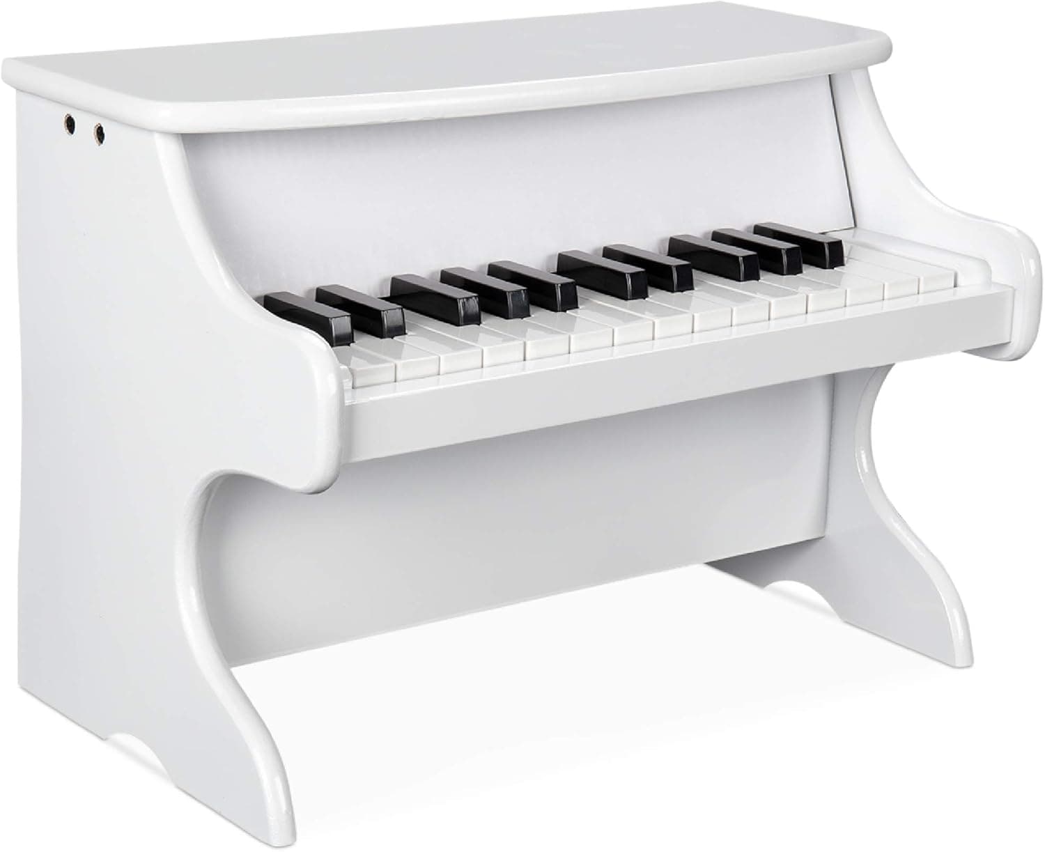 Best Choice Products Toddler Learn-To-Play Mini Piano w/ Key Note Stickers, Music Book - White