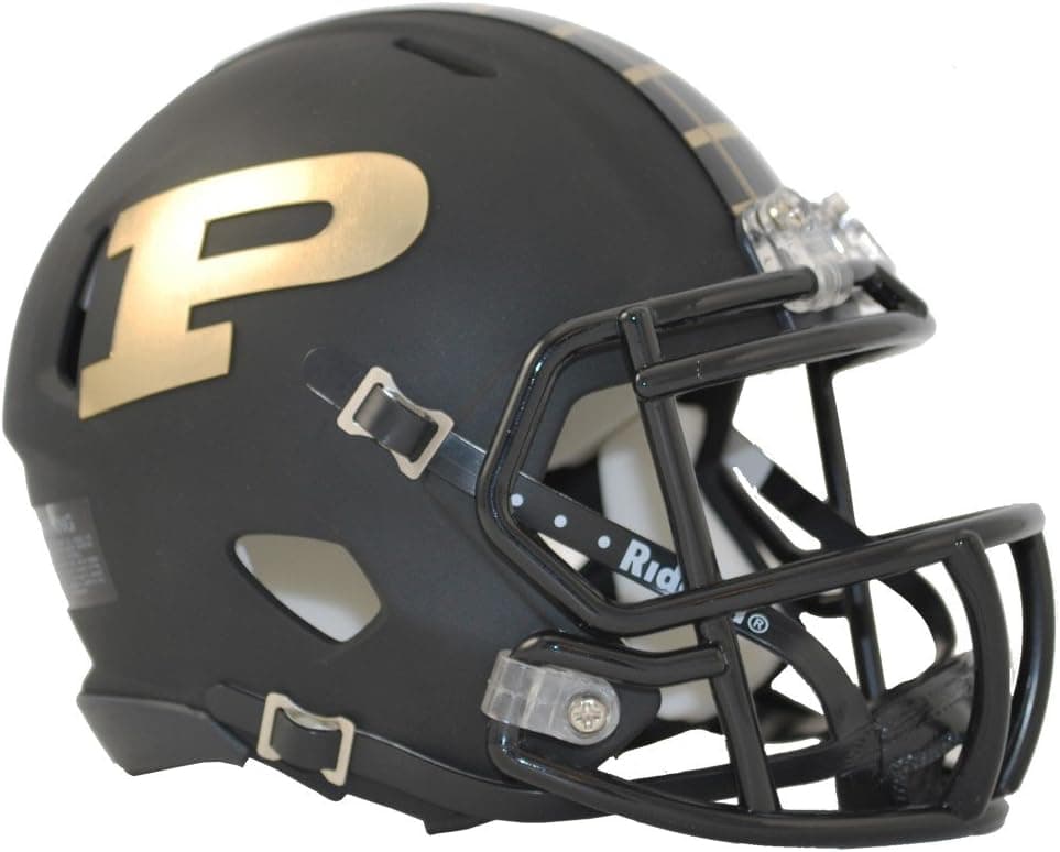 Riddell NCAA Purdue Boilermakers Helmet Mini Speed, One Size, Team Colors