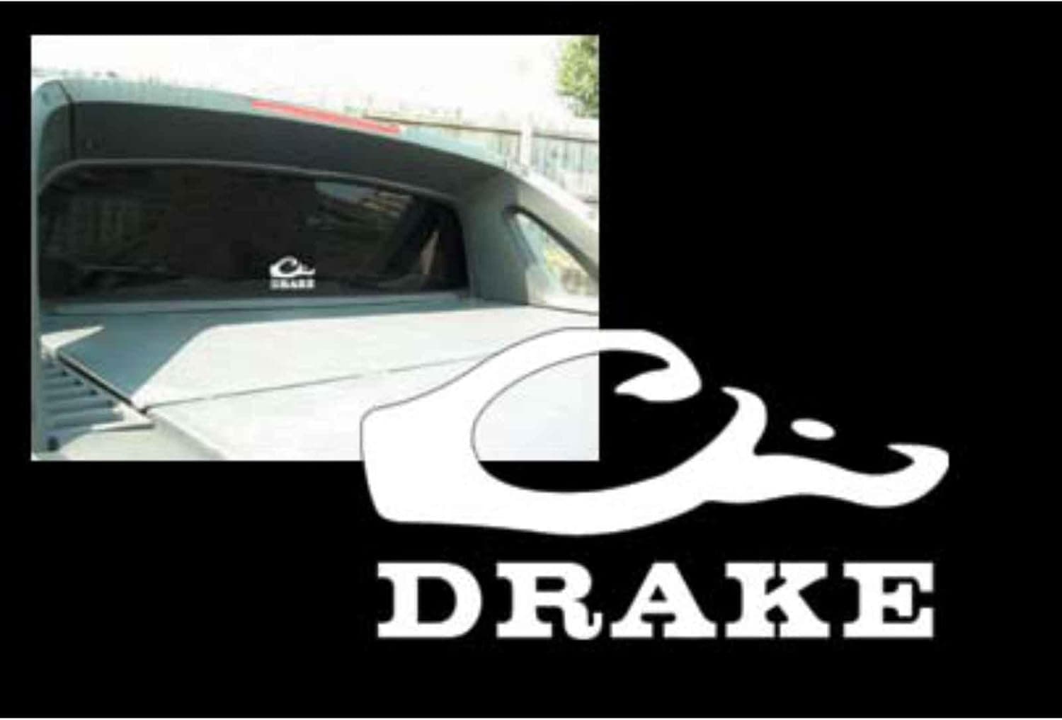Drake Waterfowl White Decal, 10"
